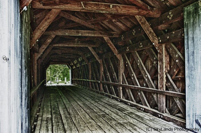 Interior Trusses of Covered Bridge